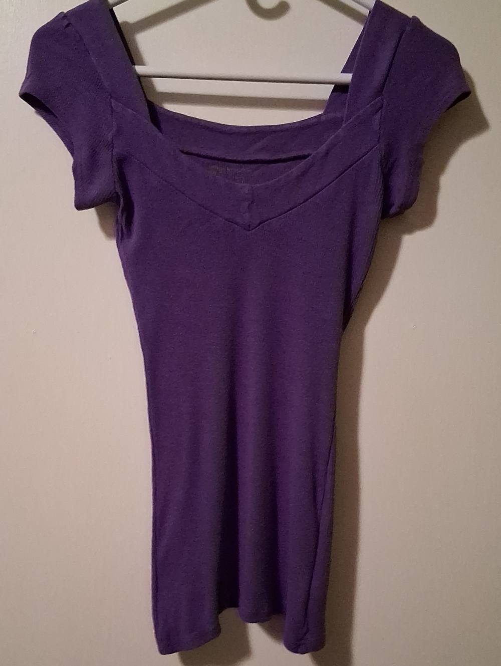 Purple Women's Scoop Neck Top
